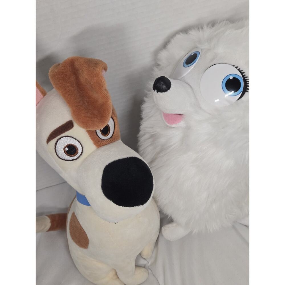 The Secret Life Of Pets Max Gidget Plush Dogs Retired Stuffed Animal - Picture 3 of 9